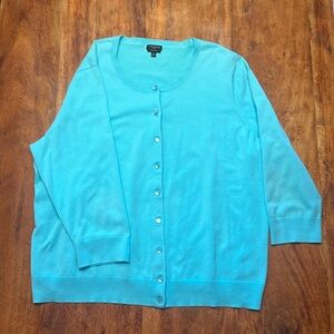 Talbots lightweight Pima cotton cardigan